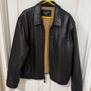 Dockers Men's Dark Leather Jacket